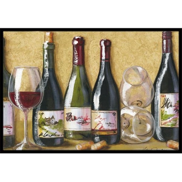 Carolines Treasures TMTR0271JMAT Wine Du Vin by Malenda Trick Indoor or Outdoor Mat; 24 x 36 TMTR0271JMAT - main